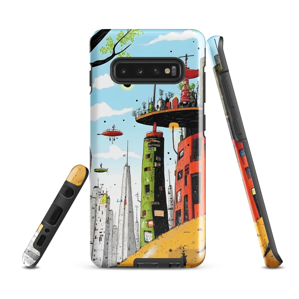 Futuristic Urban Dreamscape | Phone Case |  S10 Plus | Tough Case | Glossy