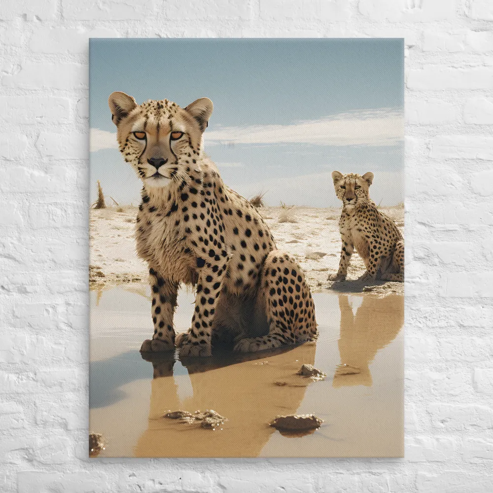 Silent Watchers of the Savanna | Canvas | 30″×40″