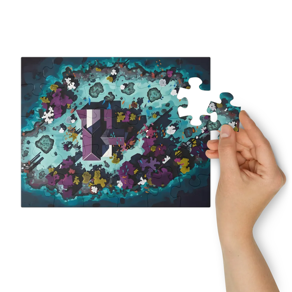 House on Atoll 
 Jigsaw Puzzle in Tin Box