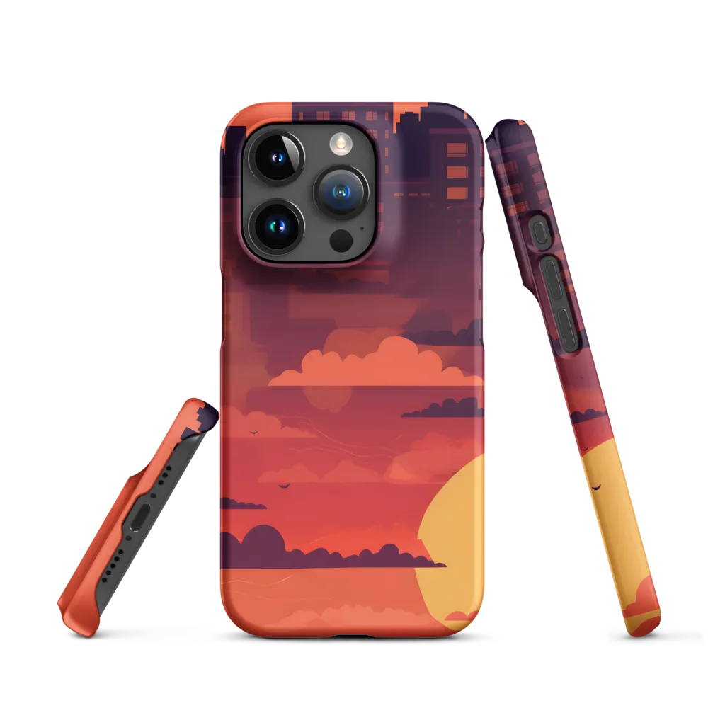 Urban Dusk: A Symphony of Cityscapes | Phone Case |  15 Pro | Snap Case | Matte