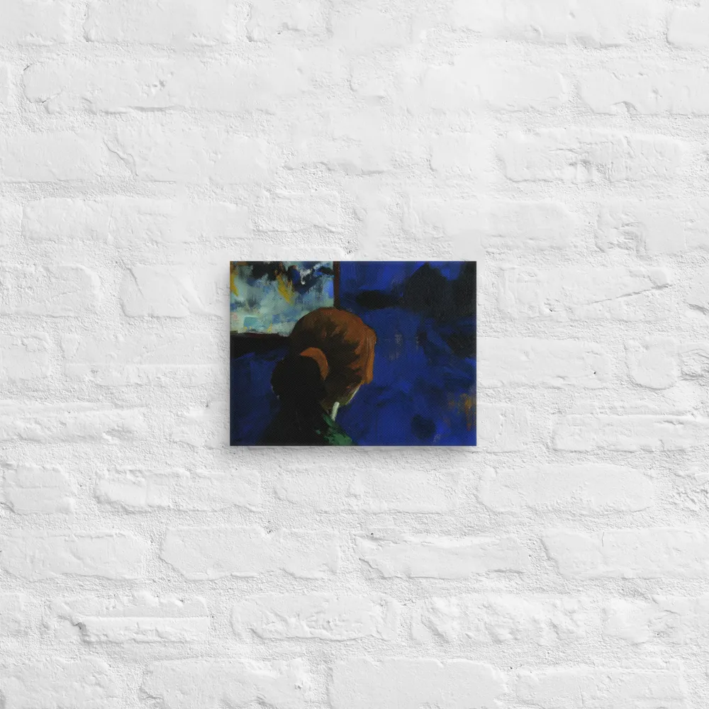Contemplation Under the Night Sky | Canvas | 9″×12″