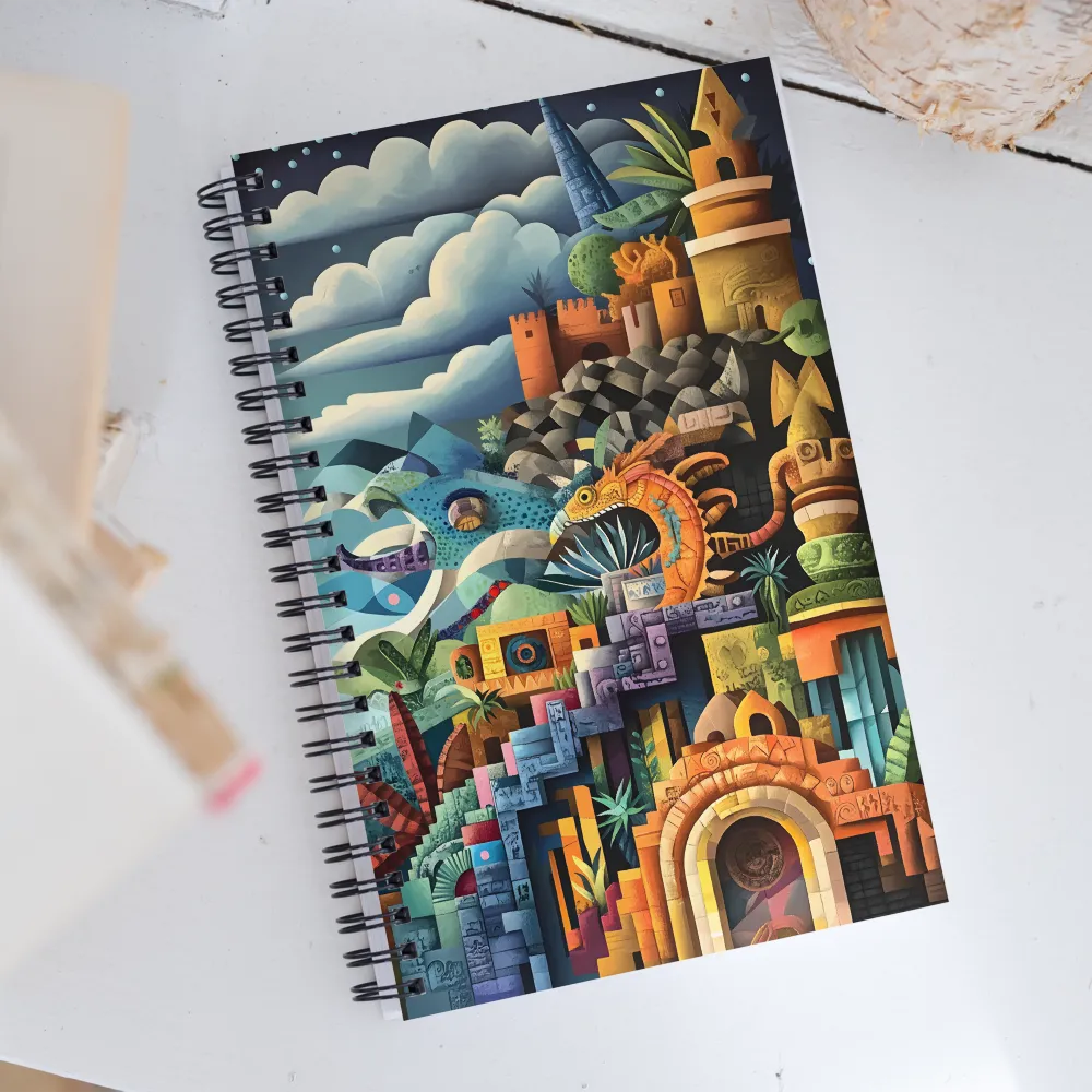 Embrace of the Mythical Landscape | Spiral Notebook