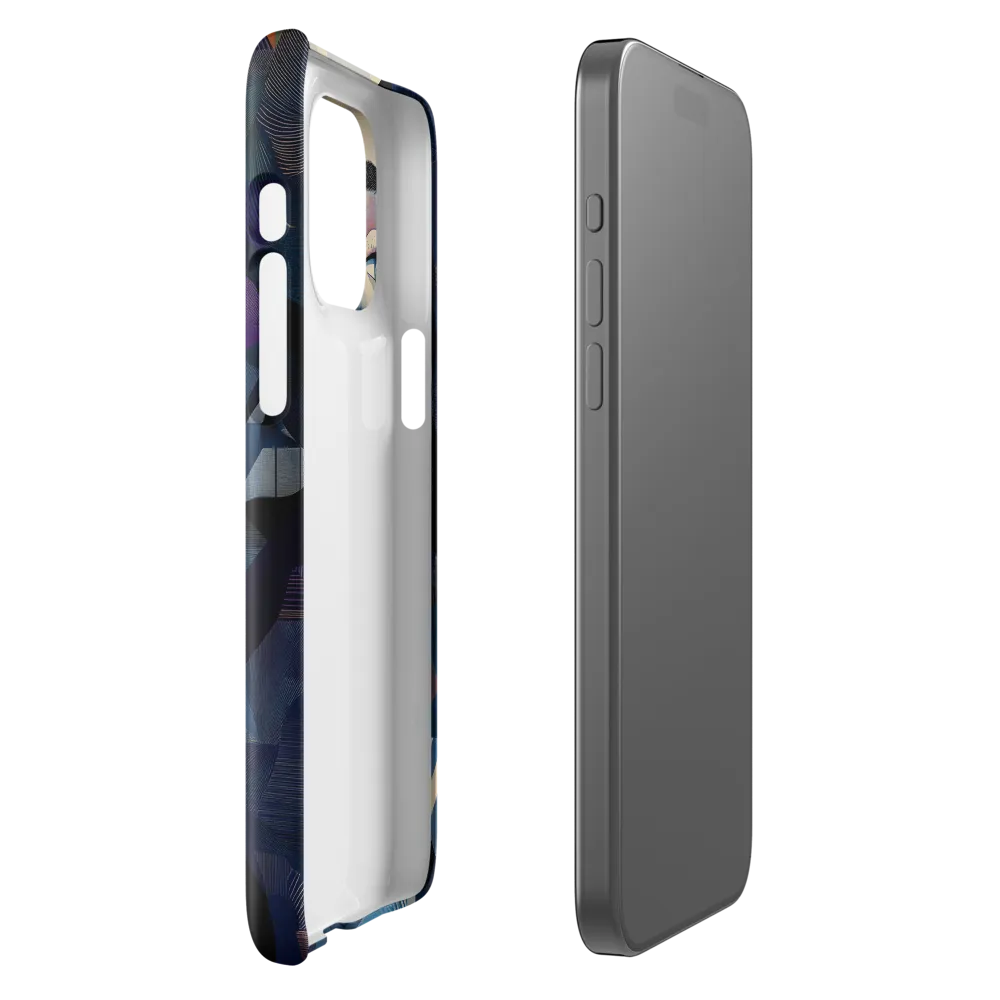 Fragmented Mystery: A Modern Portrait | Phone Case |  15 Pro Max | Snap Case | Glossy