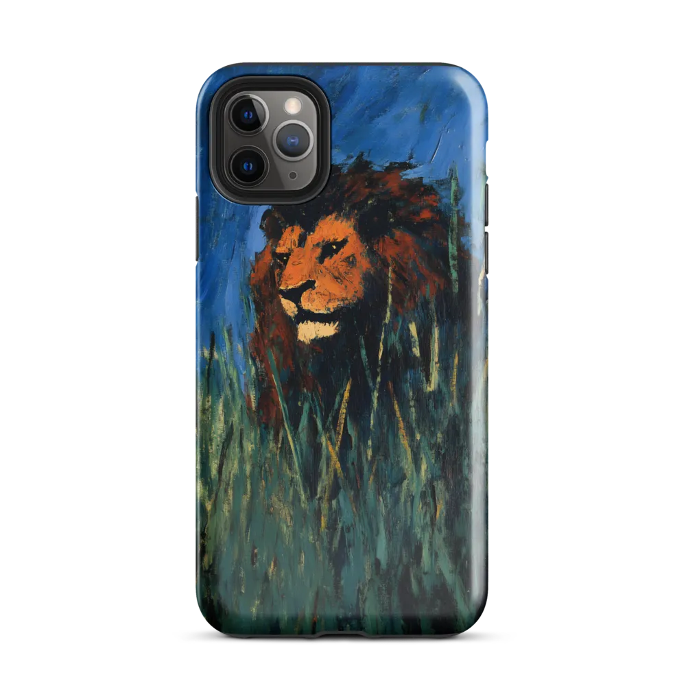 Encountering the King of the Savanna | Phone Case |  11 Pro Max | Tough Case | Glossy