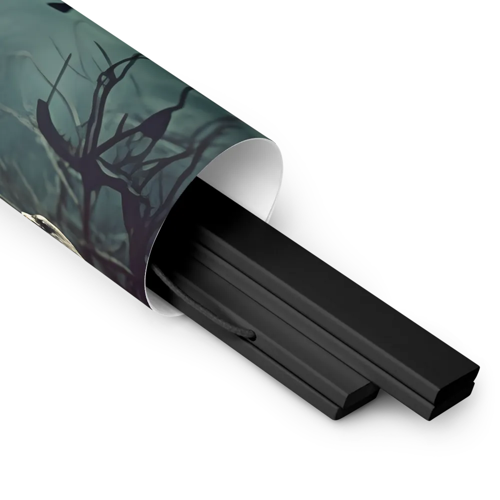 Whispers of the Avian Realm | Poster With Black Wood Hanger | 18″×18″