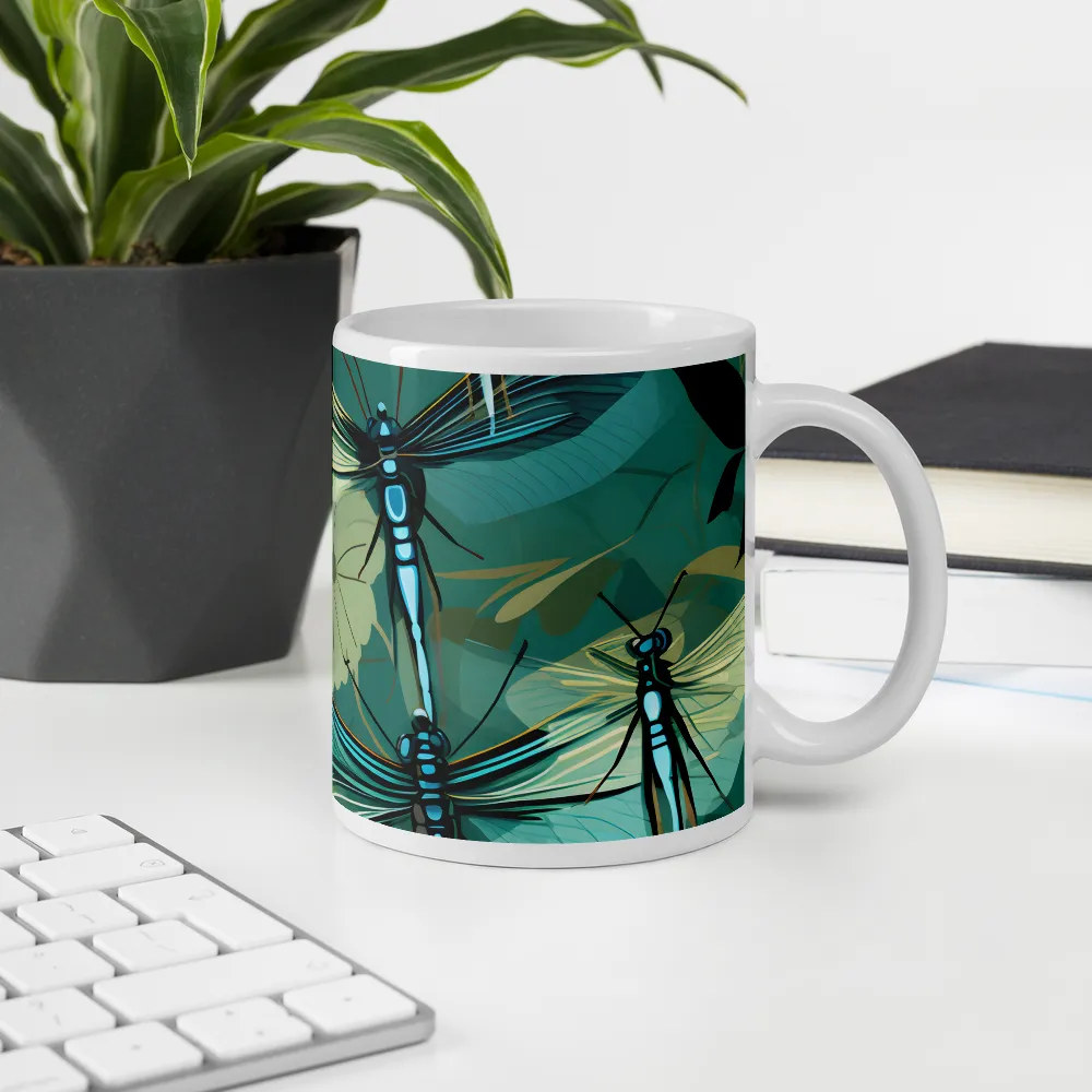 Whispers of Nature: Dragonflies in Harmony | Mugs | Multiple Sizes & Colors