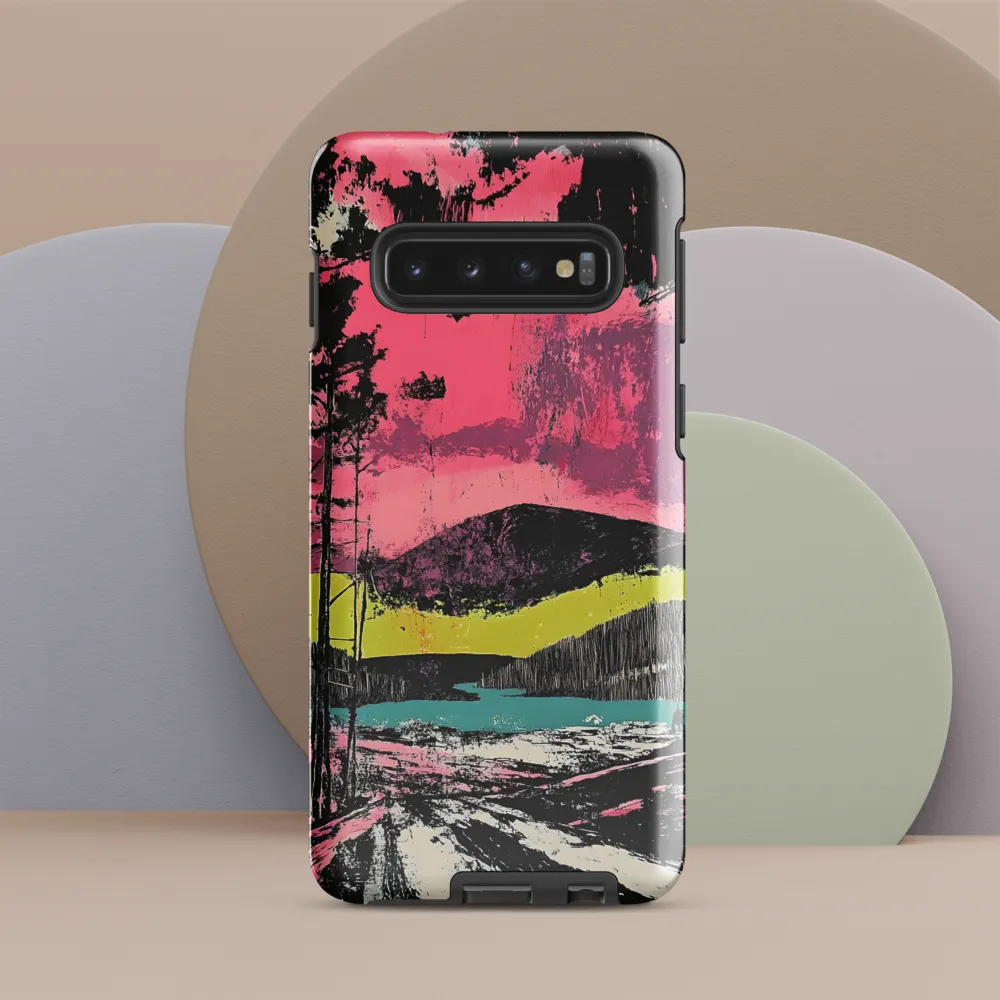 Vibrant Horizons: A Landscape in Contrast