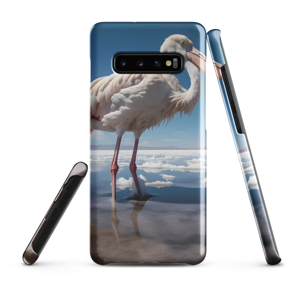 Graceful Solitude of a Flamingo | Phone Case |  S10 Plus | Snap Case | Glossy