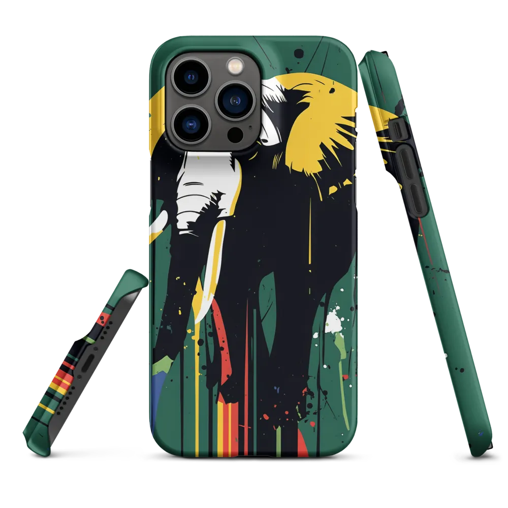 Majestic Minimalism: The Colorful Elephant