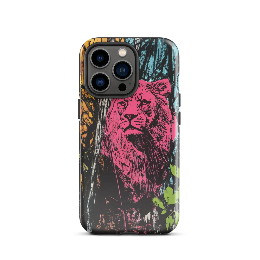 Fierce Vibrance: The Pink Lion