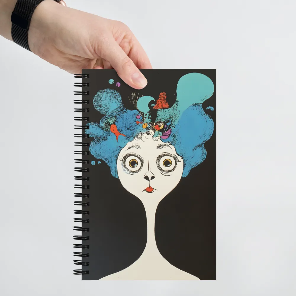 Whimsical Hairscape | Spiral Notebook