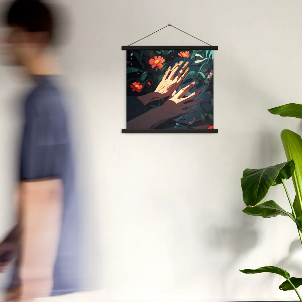 Whispers of Nature | Poster With Black Wood Hanger | 18″×18″