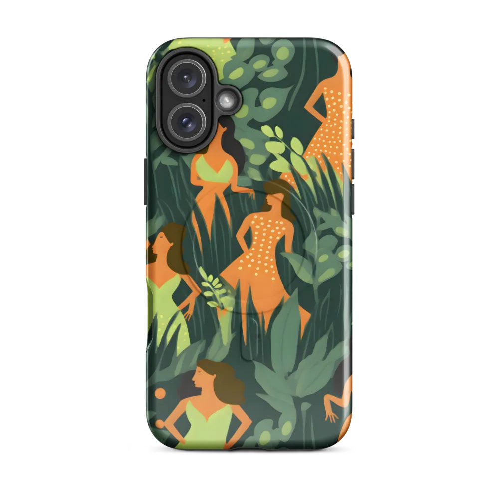 Playful Harmony in Patterns | Phone Case |  16 Plus | MagSafe® Tough Case | Glossy