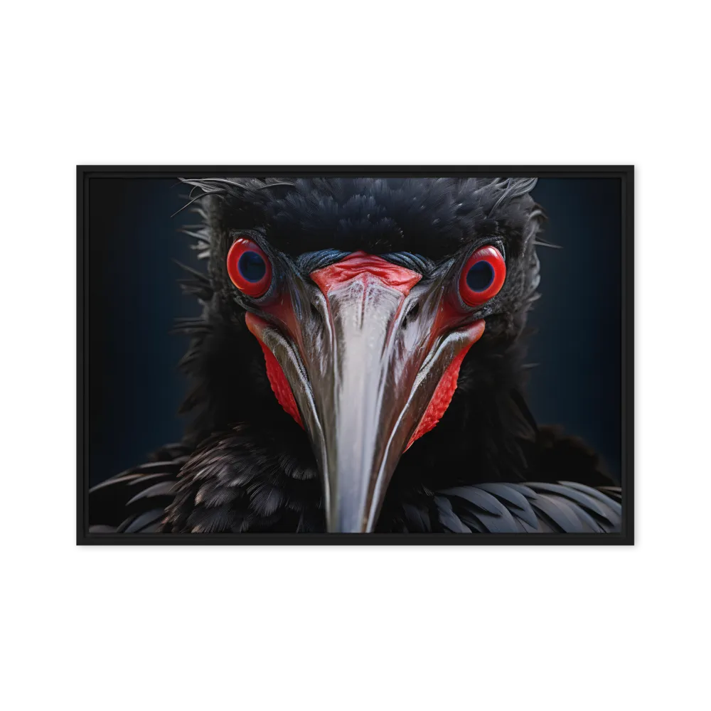 Gaze of the Abyss | Canvas with Black Frame | 20″×30″