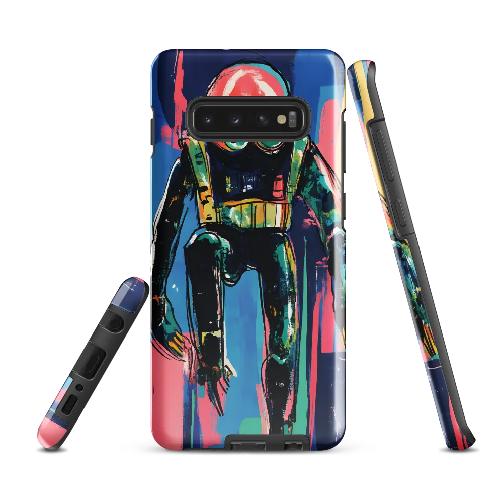 Diver in Vibrant Motion | Phone Case |  S10 Plus | Tough Case | Glossy