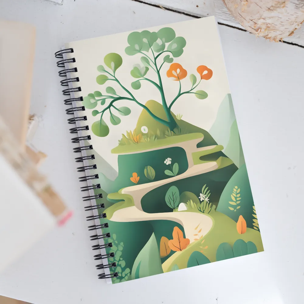 Whimsical Greenery | Spiral Notebook