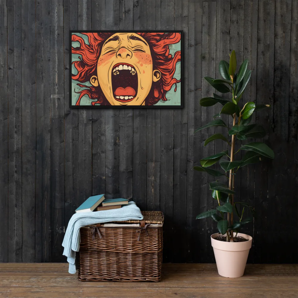 Fury Unleashed | Canvas with Black Frame | 20″×30″