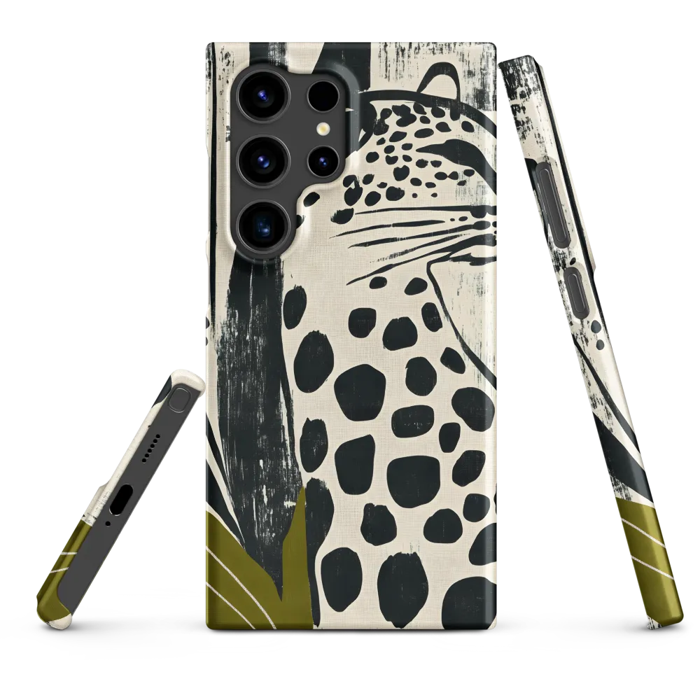 Leopard in Silhouette: A Modern Appeal | Phone Case |  S24 Ultra | Snap Case | Matte