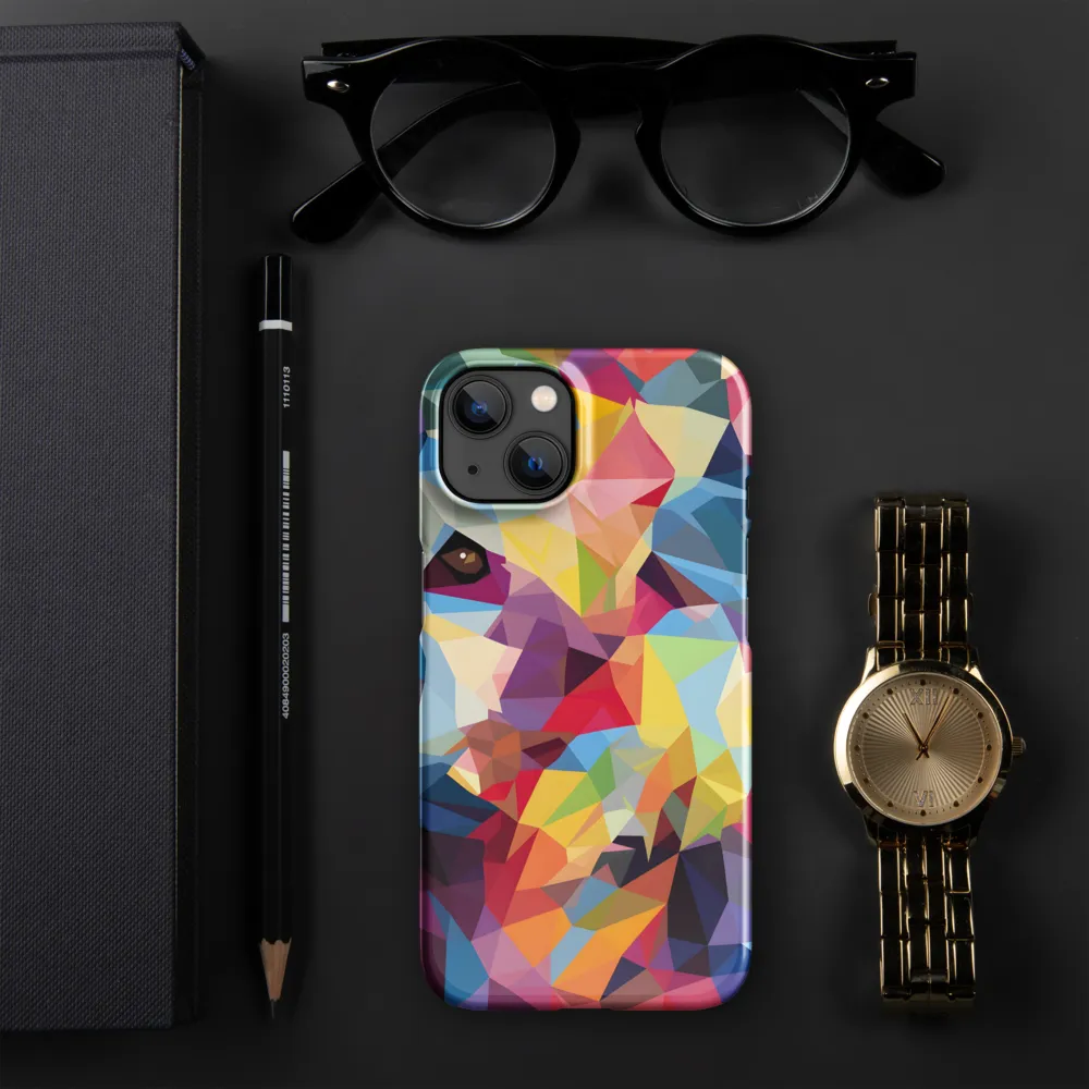 Playful Geometry: The Bear's Face | Phone Case |  13 | Snap Case | Glossy