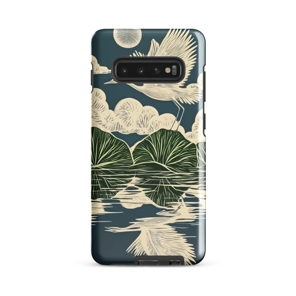 Ethereal Flight Over Water Lilies | Phone Case |  S10 Plus | Tough Case | Glossy