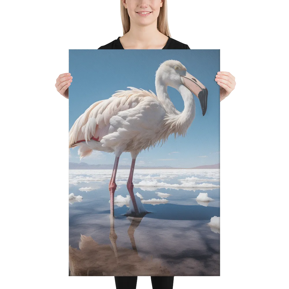 Graceful Solitude of a Flamingo