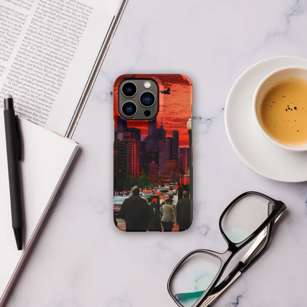 Urban Reverie: Stratospheric Shadows | Phone Case |  13 Pro | Snap Case | Matte