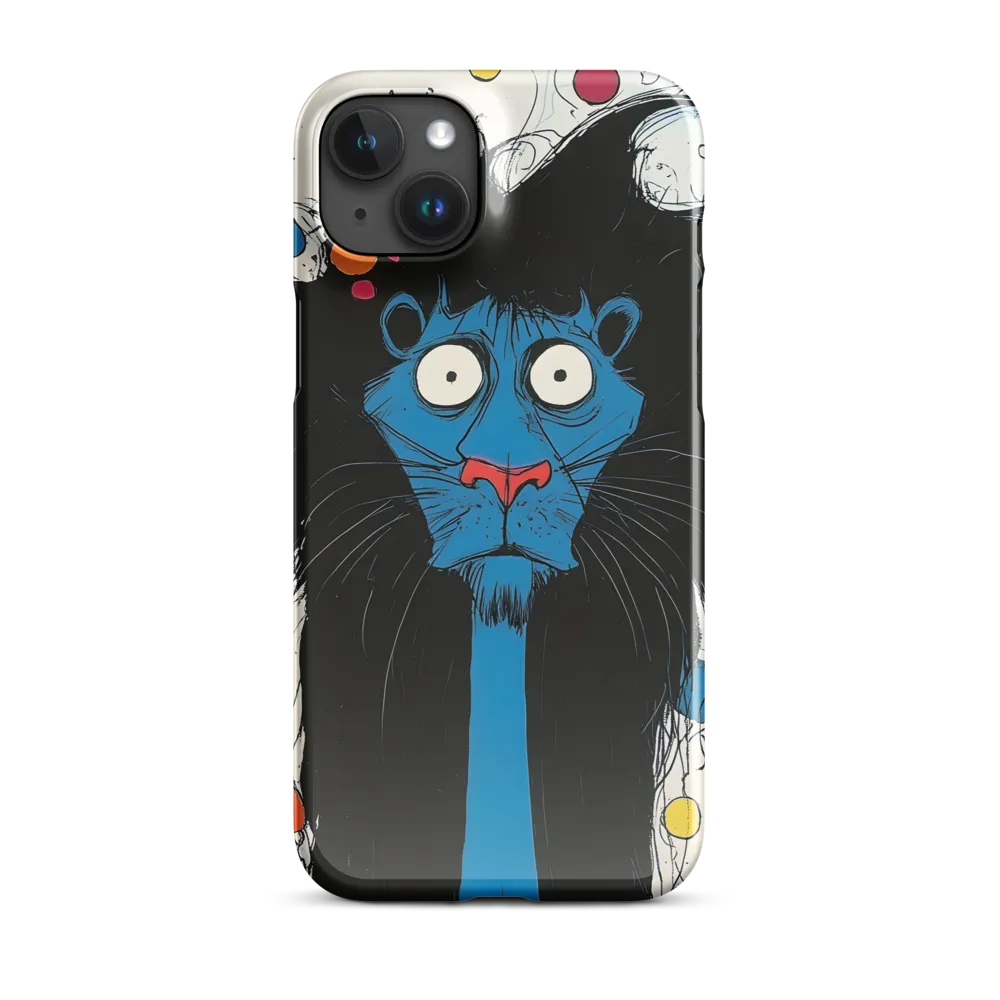 Whimsical Blue Lion