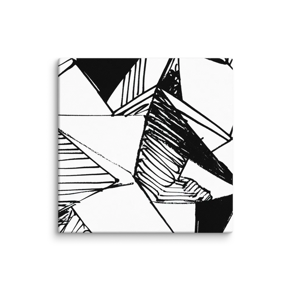 Dynamic Geometry in Ink | Canvas | 6″×6″