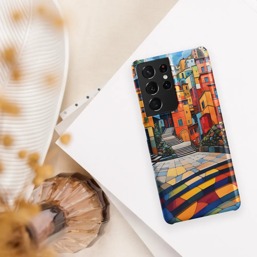 Vibrant Village: A Cubist Journey