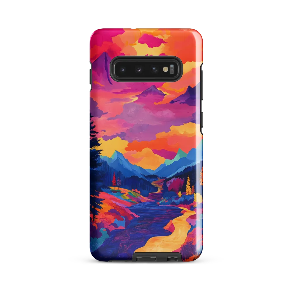 Radiant Serenity: A Surreal Landscape | Phone Case |  S10 Plus | Tough Case | Glossy