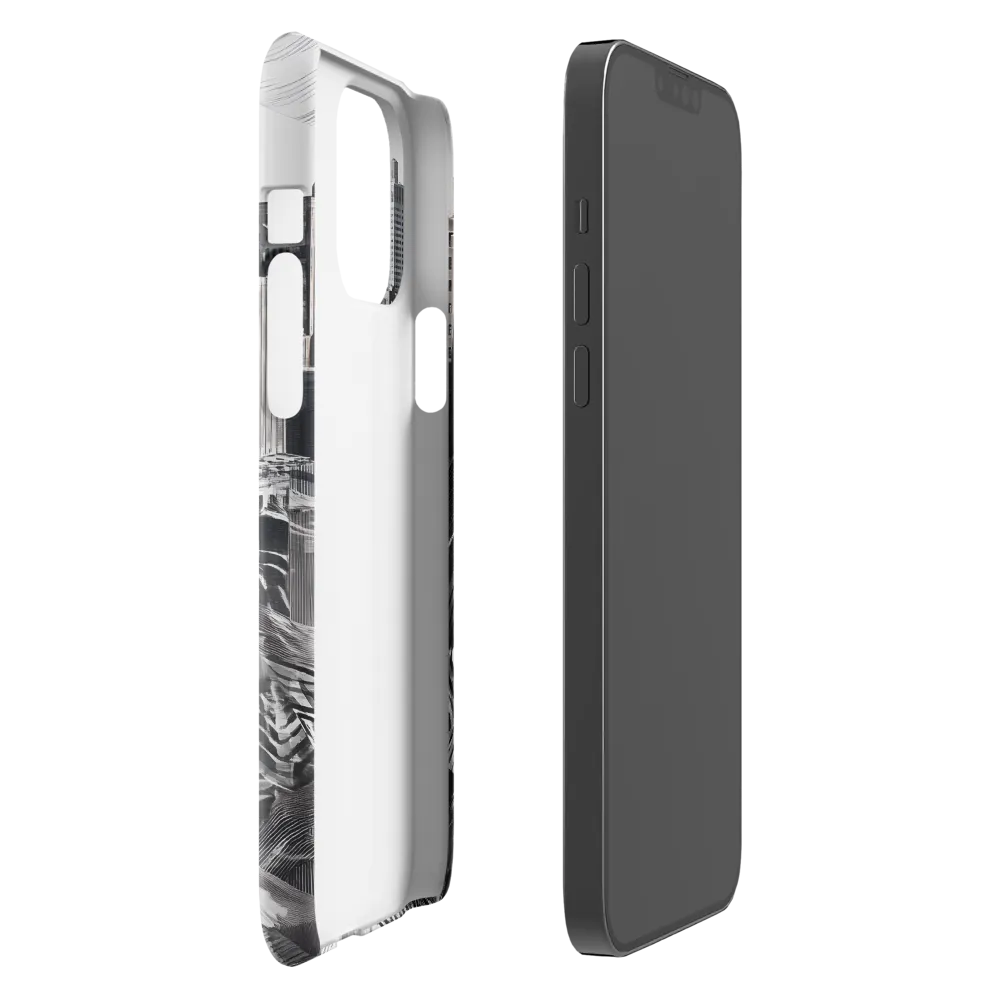 Urban Rhythm in Black and White | Phone Case |  13 Pro Max | Snap Case | Glossy