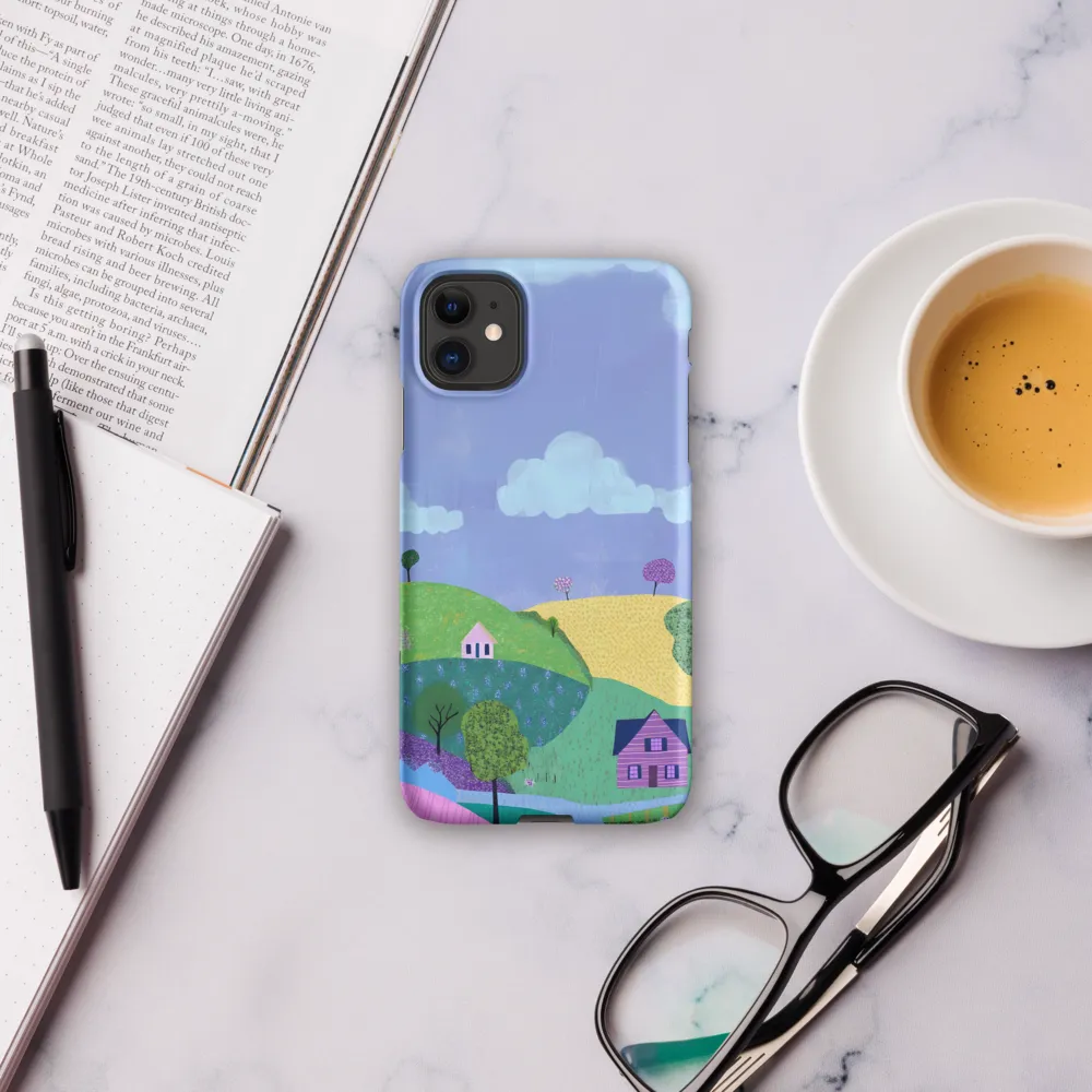 Whimsical Hills and Quaint Homes | Phone Case |  11 | Snap Case | Matte