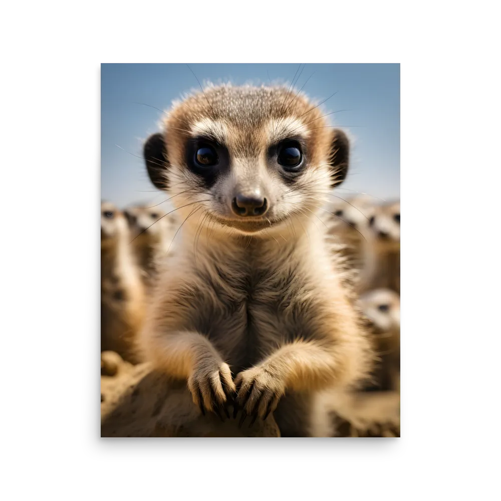 Curious Stance: The Meerkat's Gaze | Poster | 16″×20″