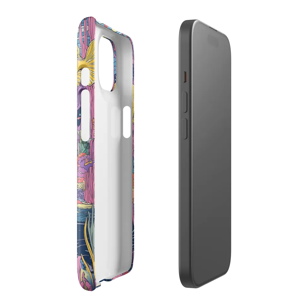 Underwater Dreamscape: A Playful Encounter | Phone Case |  15 | Snap Case | Glossy