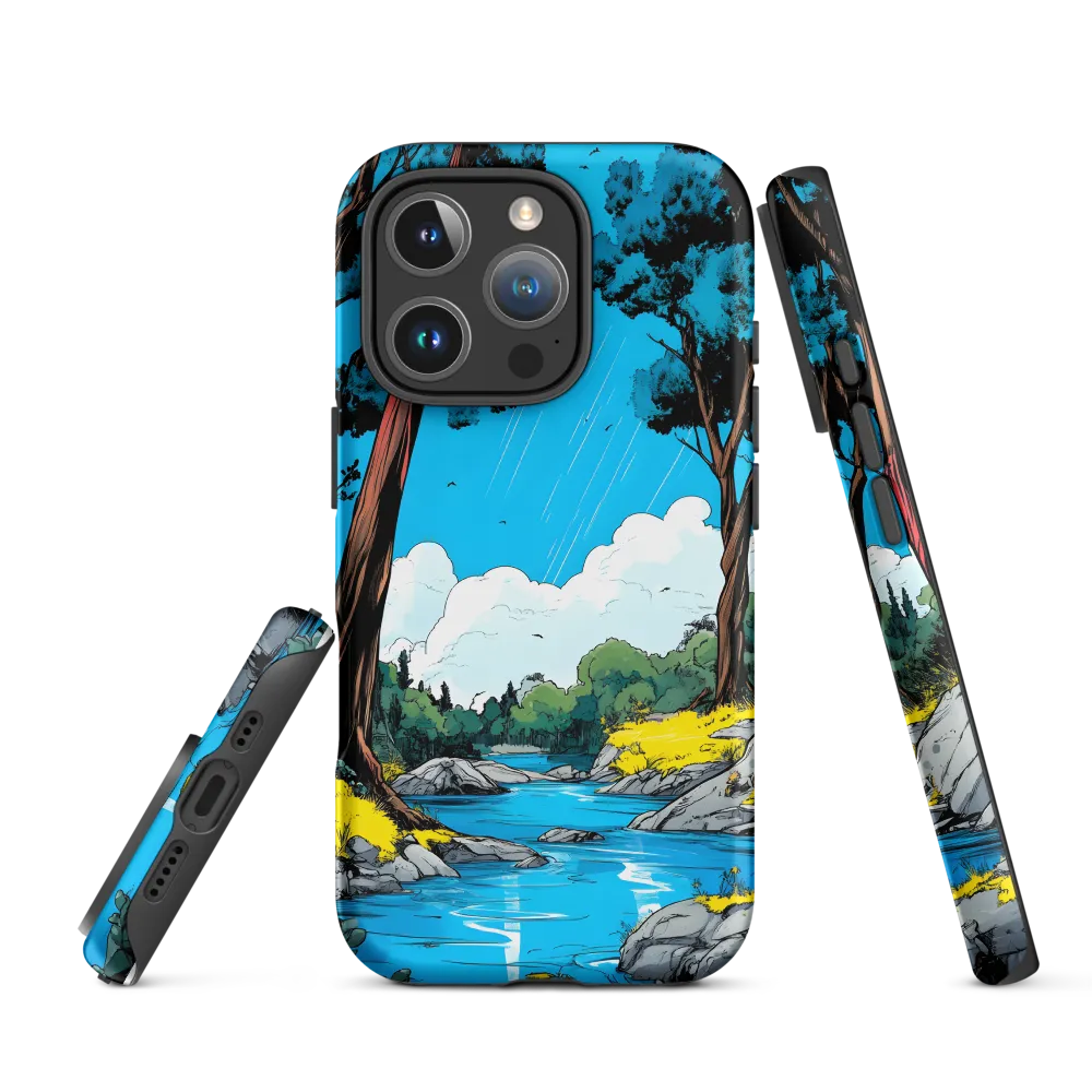 Tranquil River in a Comic Landscape