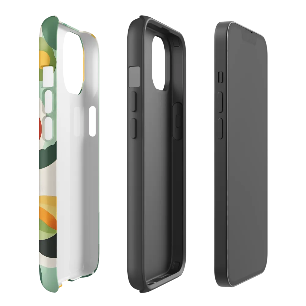 Harmony in Shapes: A Playful Abstract Design | Phone Case |  14 | Tough Case | Matte
