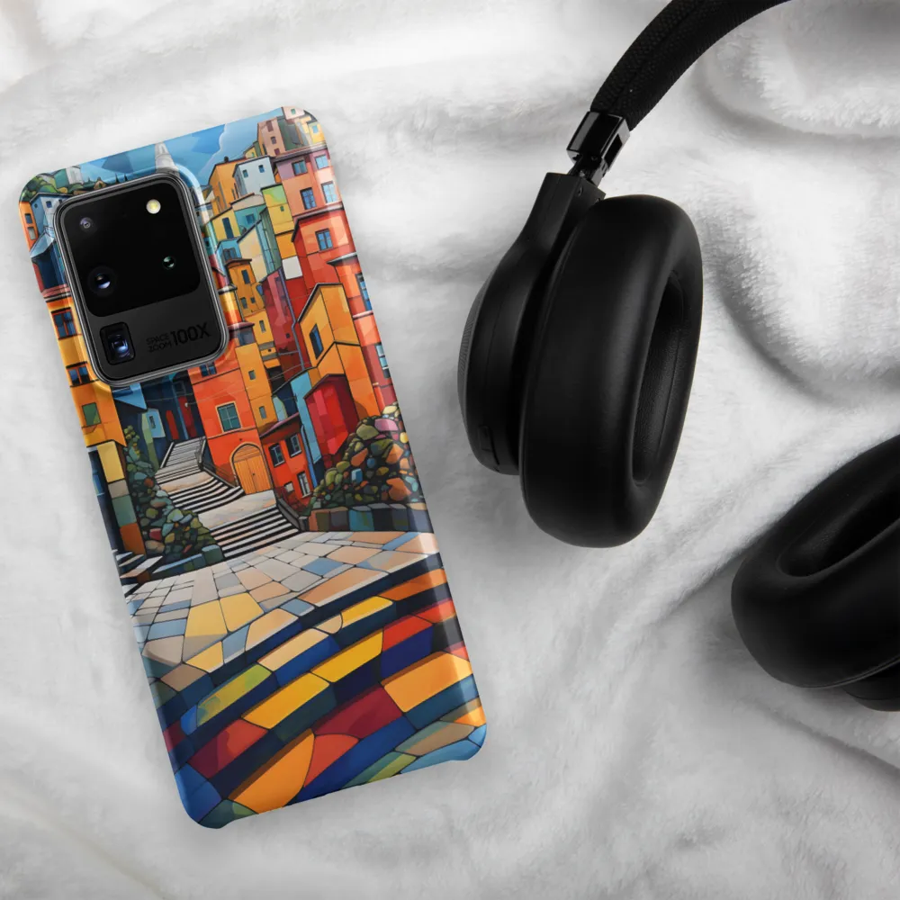 Vibrant Village: A Cubist Journey