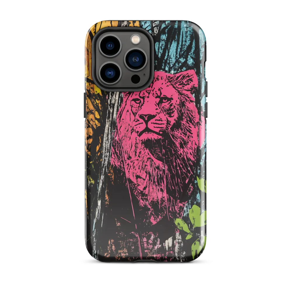 Fierce Vibrance: The Pink Lion