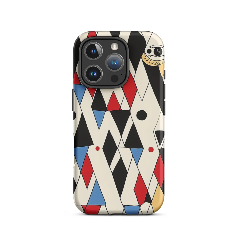 Dynamic Geometric Symphony | Phone Case |  16 Pro | Tough Case | Matte