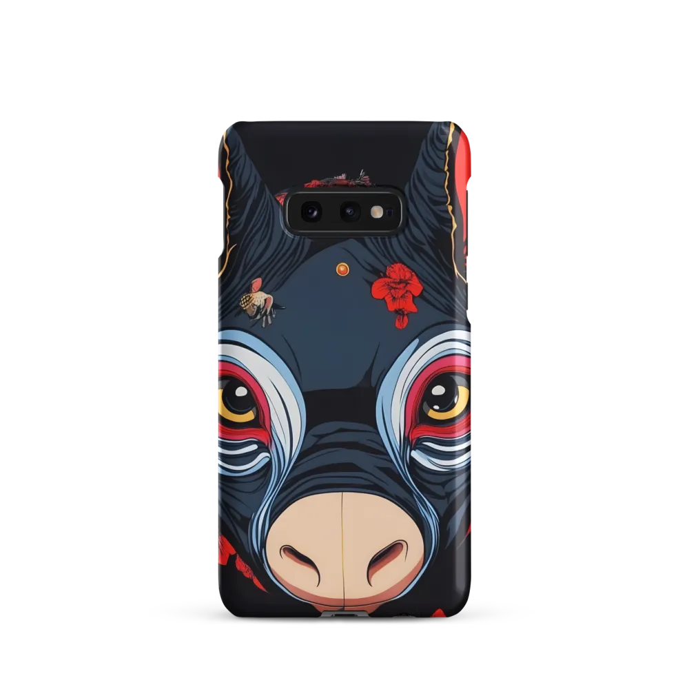 Mystical Bull with Floral Motifs