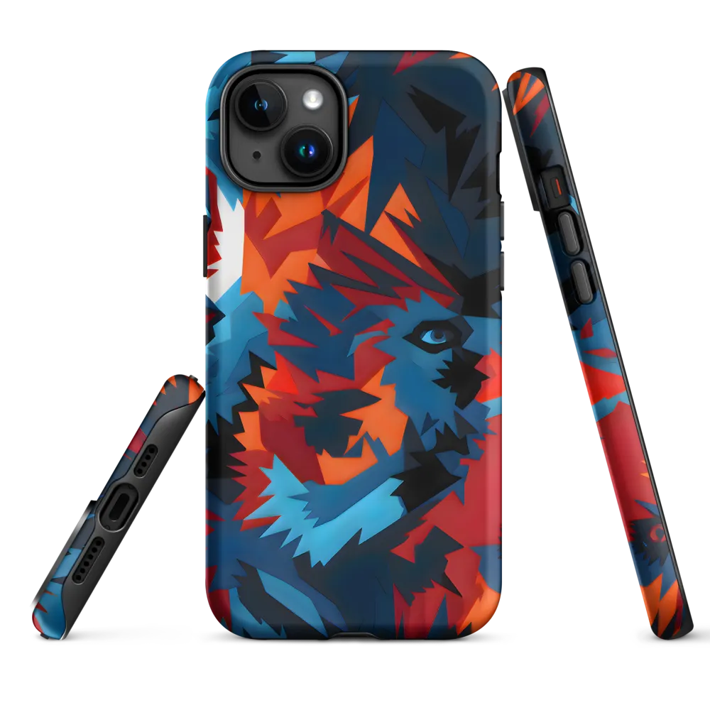 Vivid Aura of the Wolf | Phone Case |  15 Plus | Tough Case | Matte