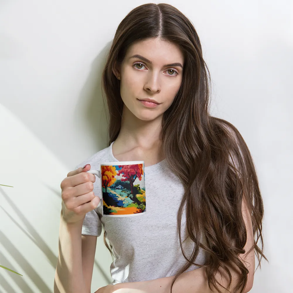 Vibrant Serenity | Mug with White inside | 11 oz