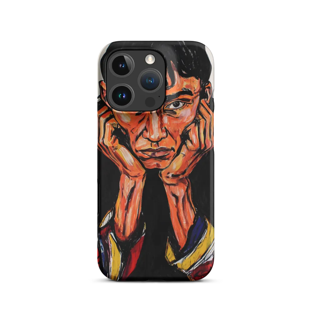 Contemplative Intensity: An Expressionist Portrait