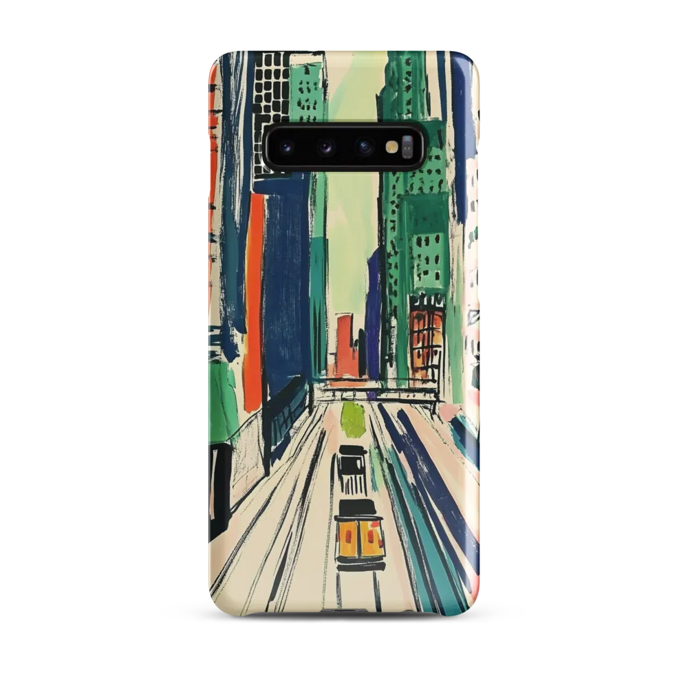 Urban Vibrance: A City in Motion | Phone Case |  S10 Plus | Snap Case | Glossy