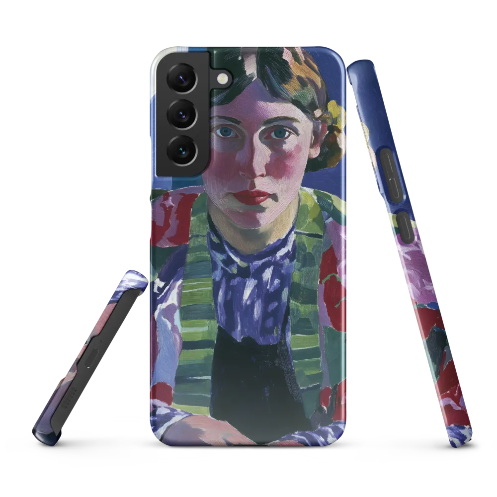 Vibrant Gaze: A Modernist Portrait