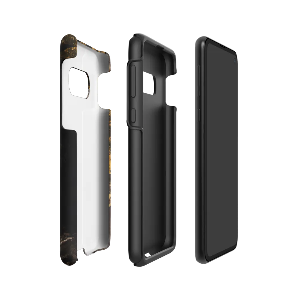 Golden Elegance: A Modern Profile Portrait