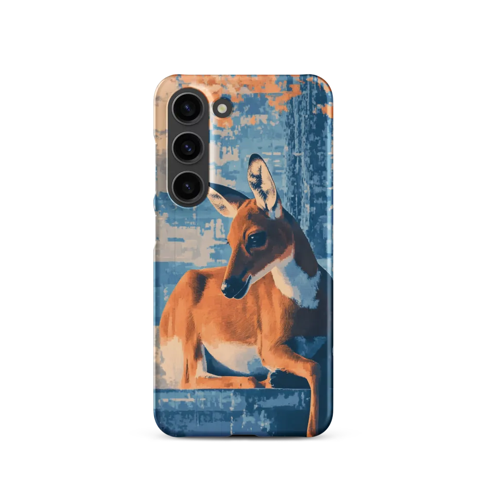 Serenity in Color: The Reclining Deer | Phone Case |  S23 | Snap Case | Matte
