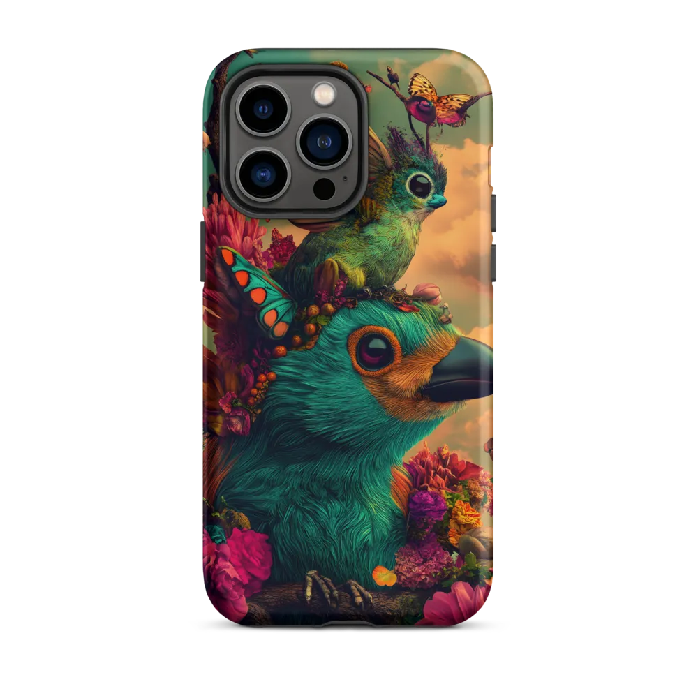 Whimsical Avian Fantasy | Phone Case |  14 Pro Max | Tough Case | Matte