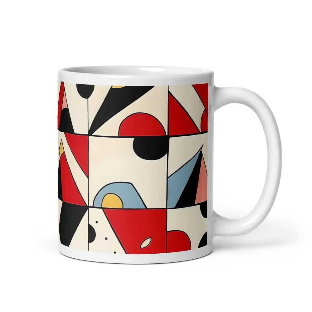 Dynamic Geometric Harmony | Mug with White inside | 11 oz