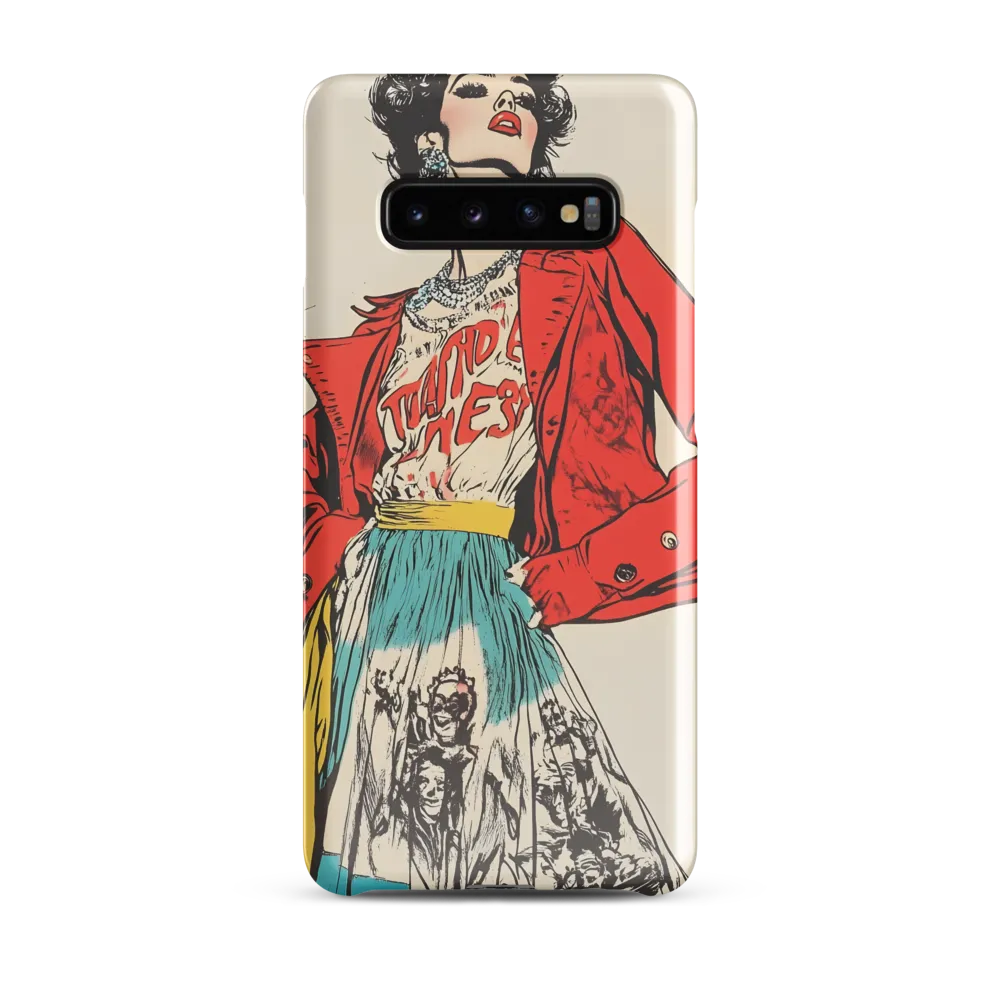 Vibrant Elegance: A Pop Art Fashion Statement | Phone Case |  S10 Plus | Snap Case | Glossy